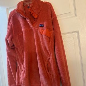 Coral Patagonia Fleece Pullover